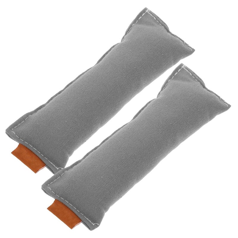 2 Pack Cotton Wrist and Elbow Pad 13x5cm Light Grey Anti Slip Keyboard Mat - Image 2