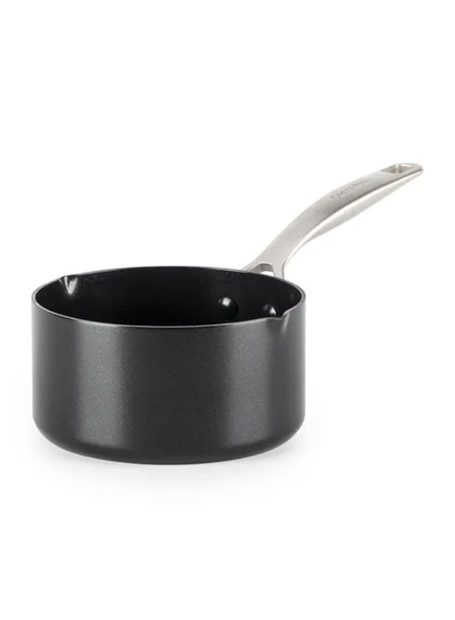 GREEN PAN Copenhagen Aluminium Non-Stick 16Cm Saucepan /1.6L -Black - Image 1