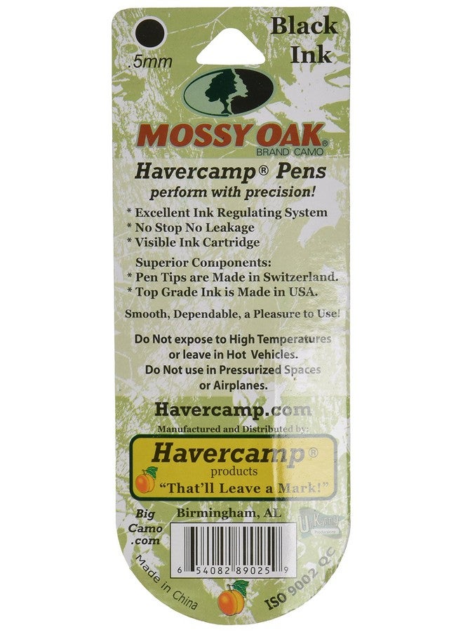 موسي أوك قلم حبر جاف Mossy Oak Camo Black Ink (عبوة من قطعتين) - Image 2