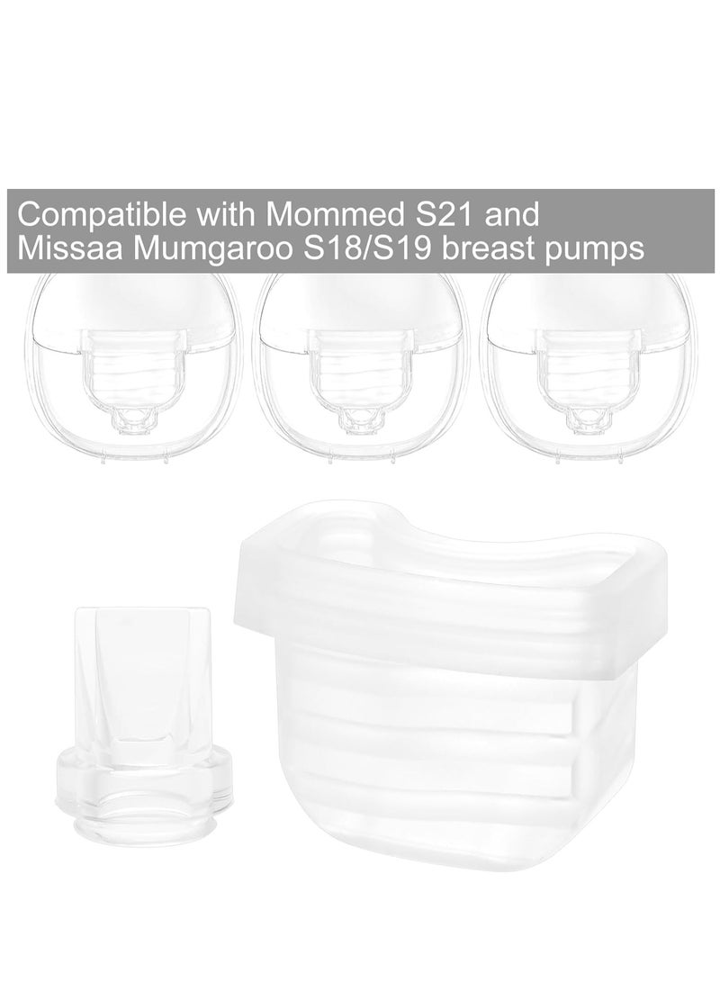 Mommed S21 Breast Pump Accessories Set - 6 Pieces Duckbill Valve Silicone Diaphragm Replacement Parts for S21, S23, S18 Breast Pumps - Image 2