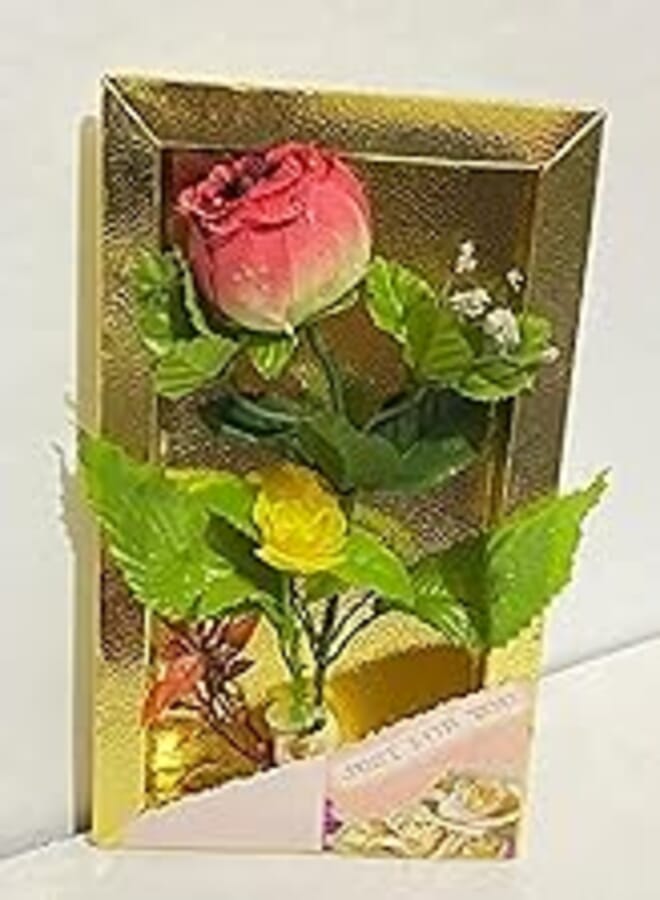 Cardboard Flower Frame Gift and Decoration (Size 13X20) Stand Office and Home Decor