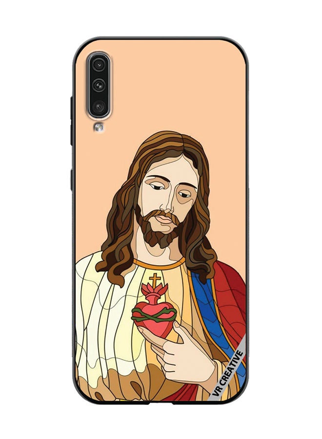 VR CREATIVE Protective Case Cover For Samsung Galaxy A70/A70s Jesus Design Multicolour - Image 1