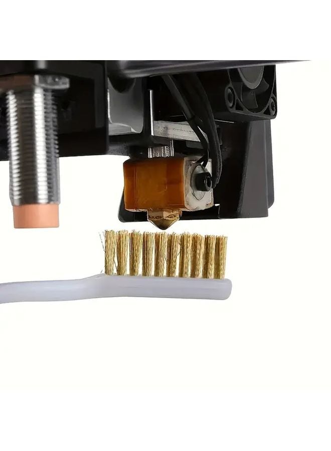 1 قطعة أداة تنظيف فوهة طابعة ثلاثية الأبعاد فرشاة شعيرات نحاسية بالكامل لإزالة الصدأ من كتلة السخان - Image 5
