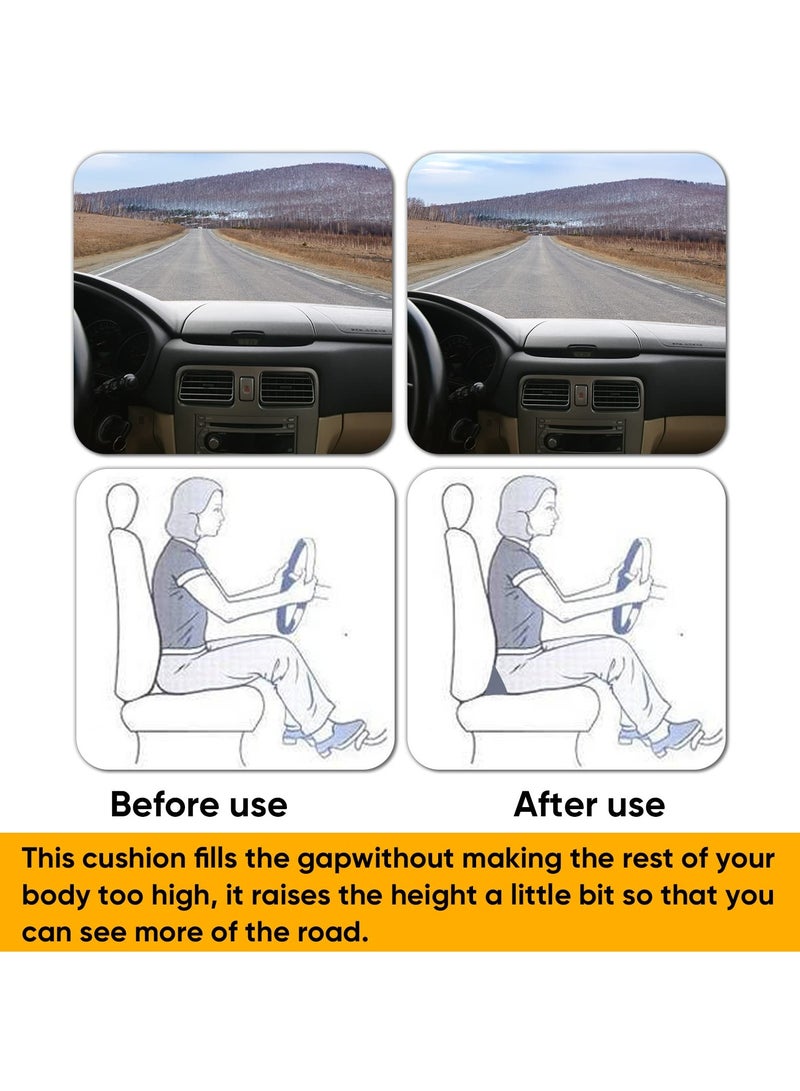 Excefore Car Seat Cushion, Memory Foam Lumbar Support Pillow,Tailbone Support Cushions, Fill The Space Between The Seat and The Back Pad, Road Trip Essentials for Drivers,Car seat,Office,Chair  - Image 2