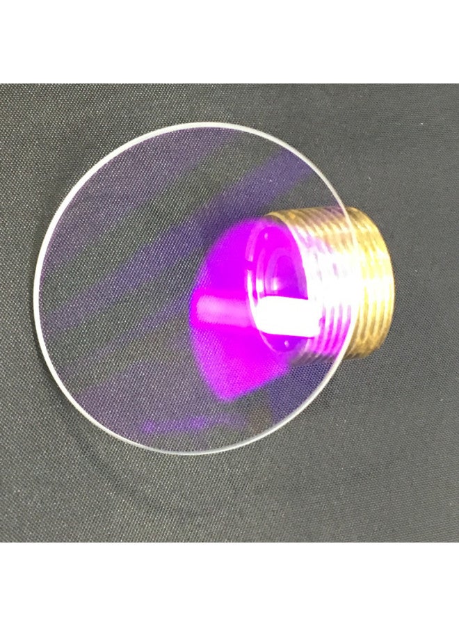Generic C8 C12 41.5*2mm Ultra-white Tempered Double-sided Coated Reflective Glass Flashlight Lens Transmittance 98%-Color:41.5*2 Antireflection Coating Glass - Image 3