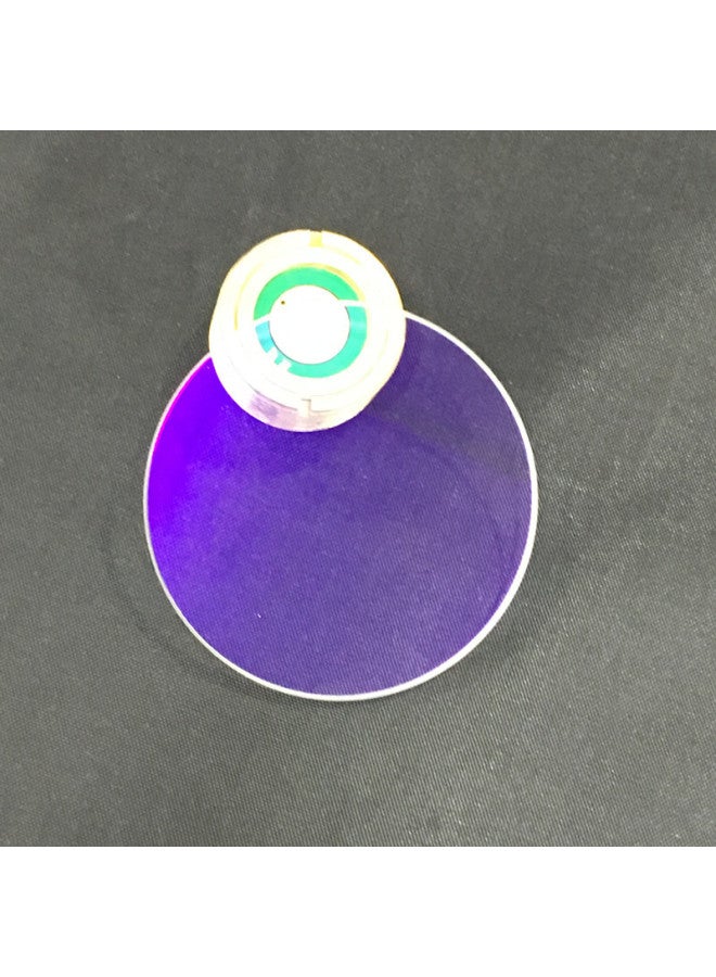 Generic C8 C12 41.5*2mm Ultra-white Tempered Double-sided Coated Reflective Glass Flashlight Lens Transmittance 98%-Color:41.5*2 Antireflection Coating Glass - Image 2