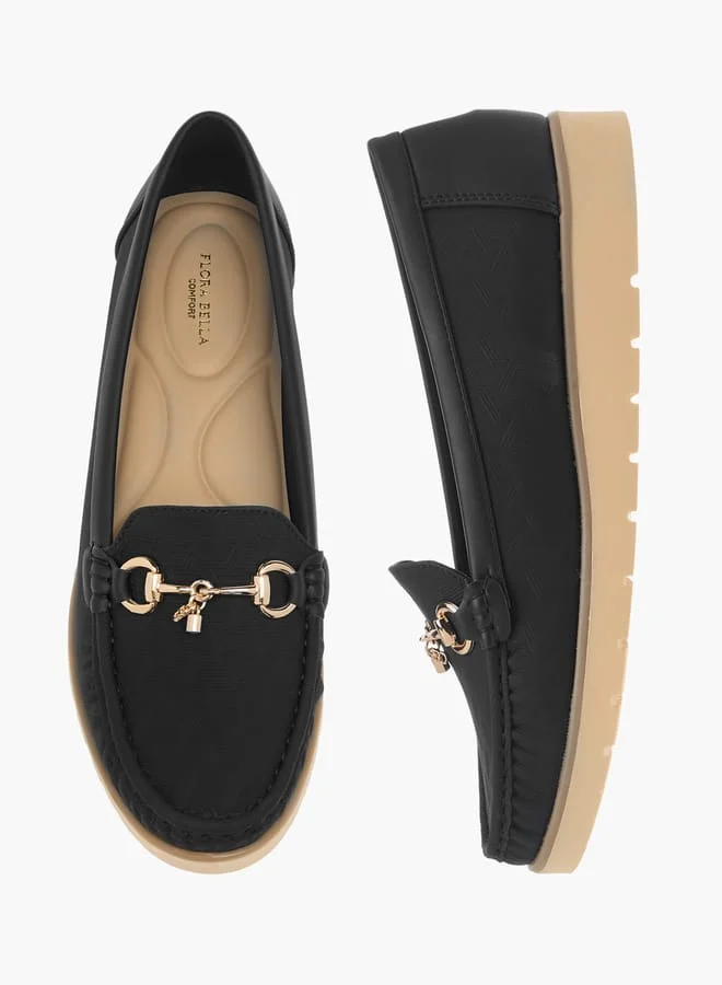 فلورا بيلا من شو إكسبرس لوفرز نسائي بنقوش مع تفاصيل معدنية