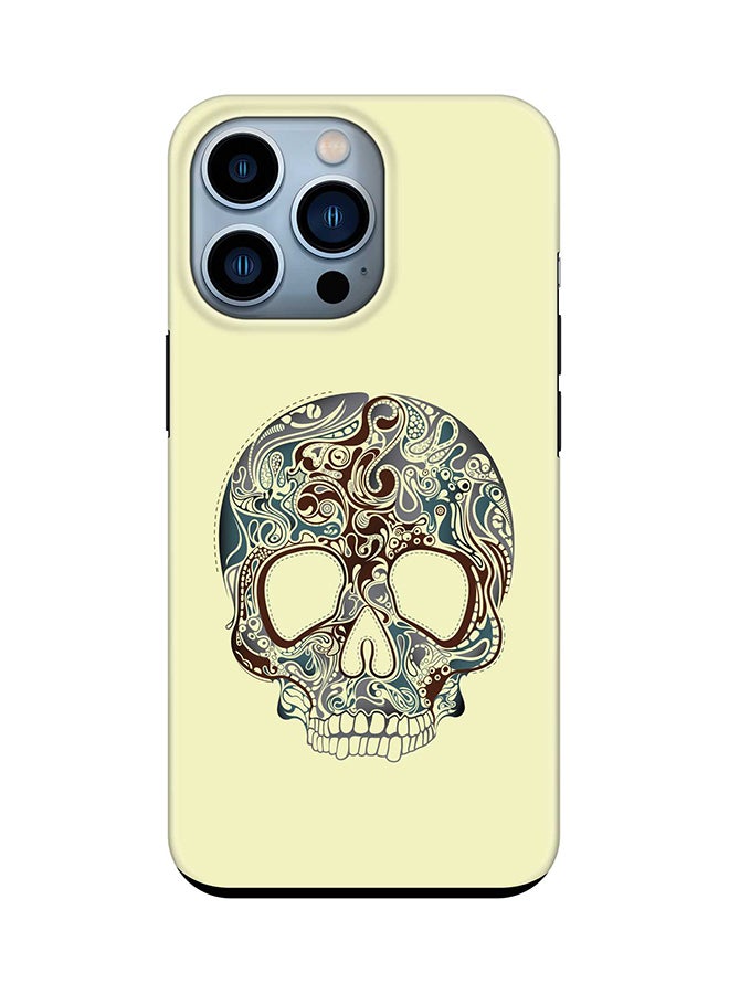 Stylizedd Tough Pro Series Case for Apple iPhone 14 Pro Dual Layer hybrid PC & TPU Customized Mobile Cover Shield with inner TPU protection Matte Finish - Skully Tattoo