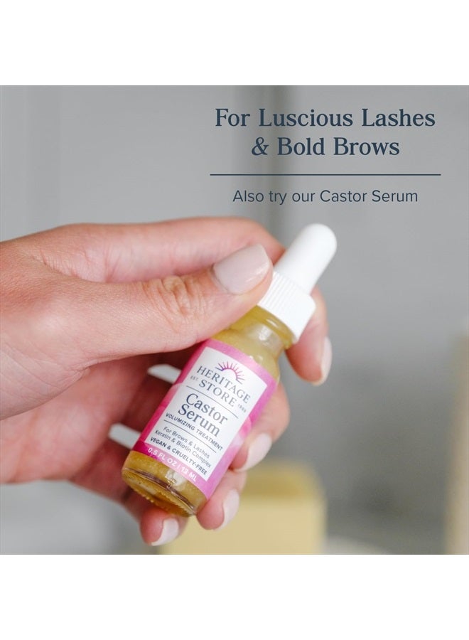 Heritage Store زيت الخروع من هيريتاج ستور رول أون، علاج مغذي، ترطيب عميق مستهدف للعناية بالبشرة، عبوات زيت الخروع المهدئة والمزيد، تطبيق سهل، معصور على البارد، خالي من الهكسان، نباتي، خالي من القسوة، 3 أونصات - Image 4