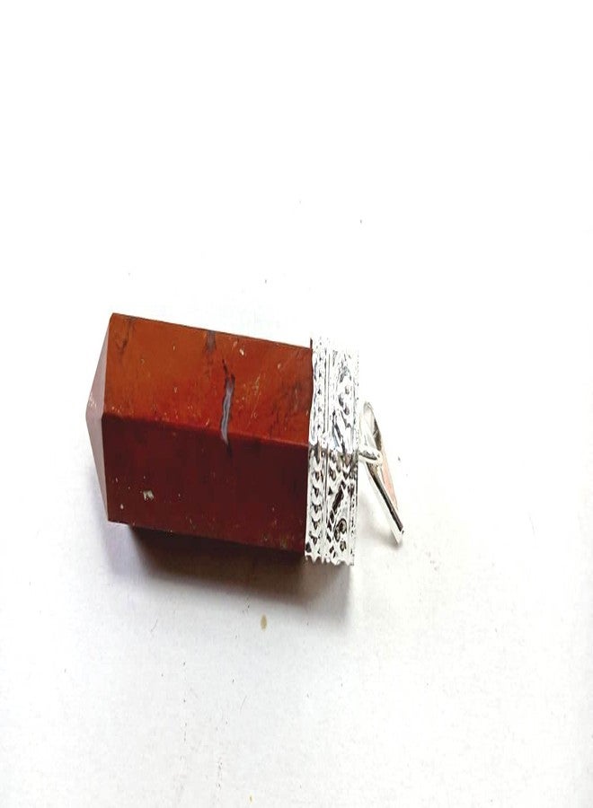 CA AGATE Natural Red Jasper Pencil Point Pendant Necklace Healing Crystal Gemstone Jewelry - Image 4