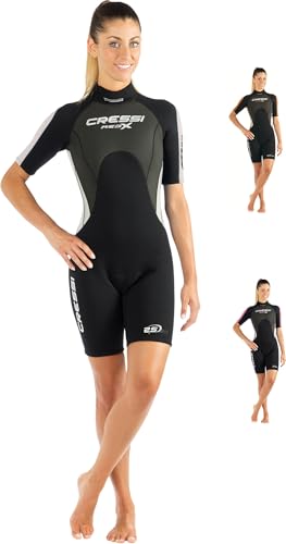 Cressi Med X 25 mm Lady Short Sleeves Short Wetsuits BlackWhite XS - Image 1