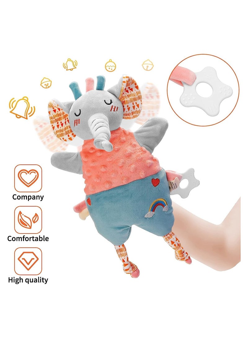 general Baby soft hand puppet, toddler animal plush toys including elephant, newborn baby activity education learning plush toys, birthday gift baby cute toys 0 6 12 months washable - Image 2