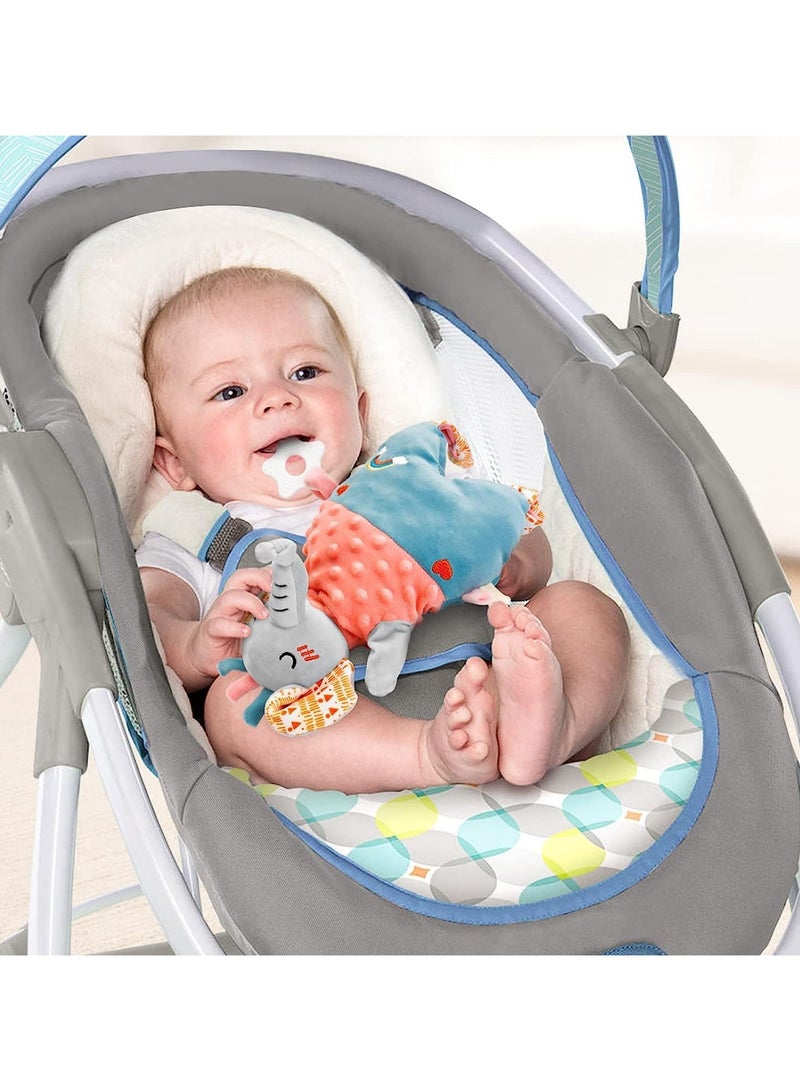 general Baby soft hand puppet, toddler animal plush toys including elephant, newborn baby activity education learning plush toys, birthday gift baby cute toys 0 6 12 months washable - Image 4