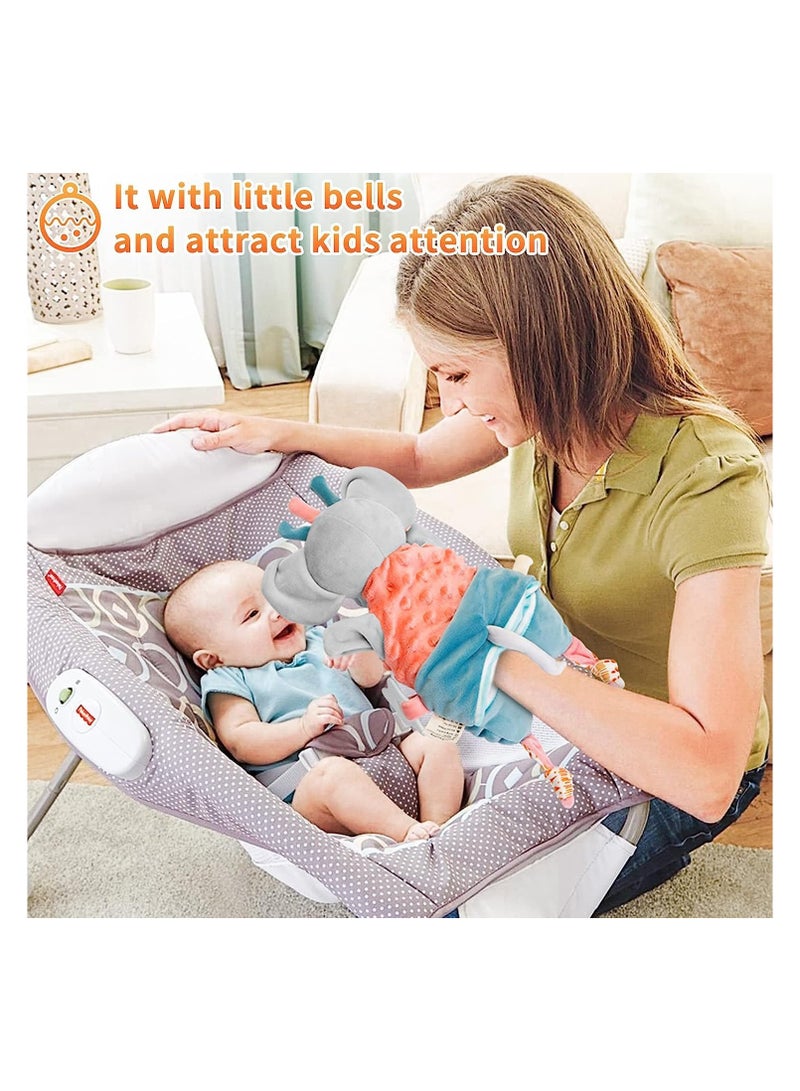 general Baby soft hand puppet, toddler animal plush toys including elephant, newborn baby activity education learning plush toys, birthday gift baby cute toys 0 6 12 months washable - Image 5