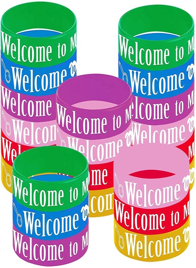 كوبا بلاي ٤٨ قطعة من أساور مطاطية لحفلة "مرحباً بكم في صفي"، مستلزمات حفلات "مرحباً بالعودة إلى المدرسة"، هدايا وجوائز، حقائب هدايا، أساور معصم سيليكون. - Image 1