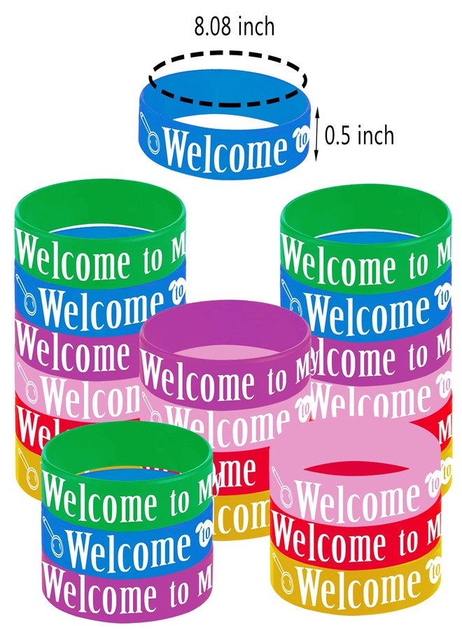 كوبا بلاي ٤٨ قطعة من أساور مطاطية لحفلة "مرحباً بكم في صفي"، مستلزمات حفلات "مرحباً بالعودة إلى المدرسة"، هدايا وجوائز، حقائب هدايا، أساور معصم سيليكون. - Image 4