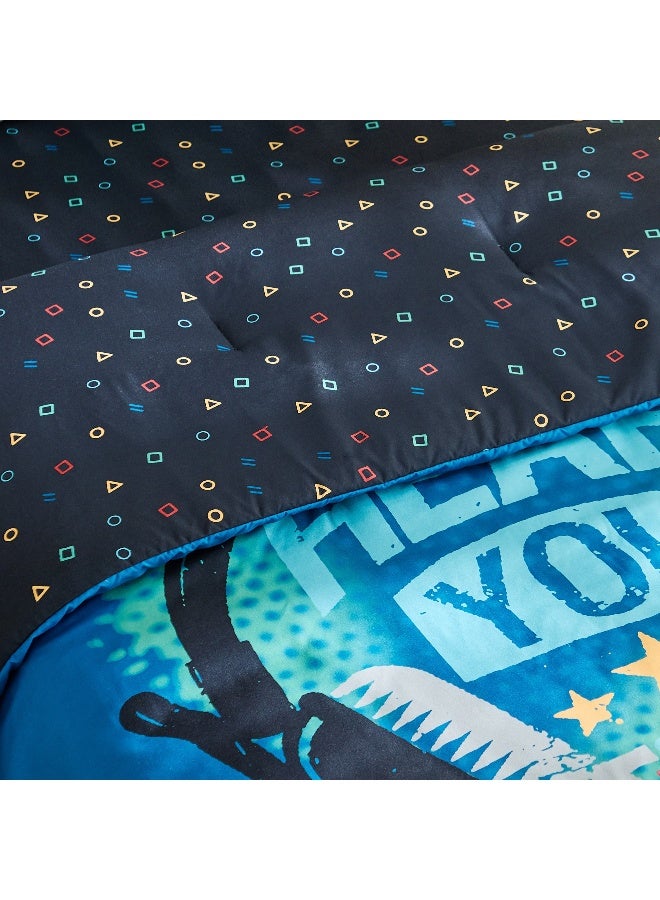 هوم بوكس طقم لحاف فردي مايكروفايبر بتصميم ألعاب -  سم - Image 5