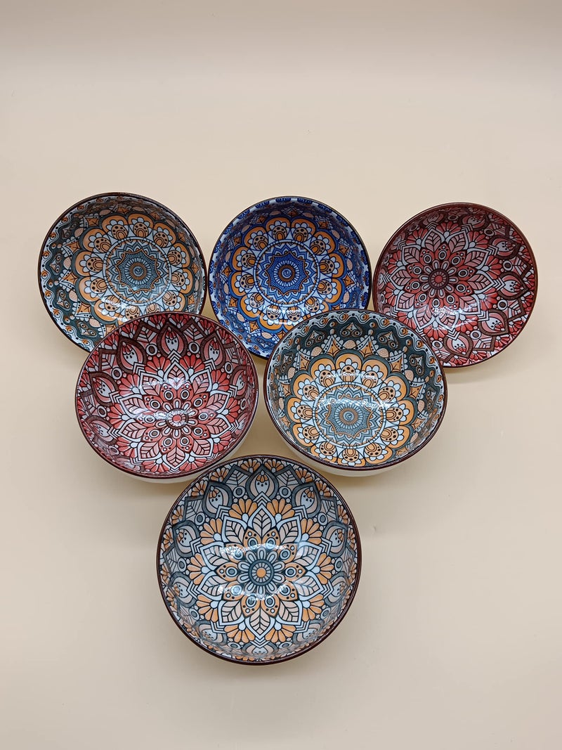 P Plus Fire Porcelain Bowls | Cereal Bowls | Pasta Bowl | Large Soup Bowl | Ceramic Bowl | Kitchen Bowls | Salad Bowls | Serving Bowls(Pack of 6) - Image 5