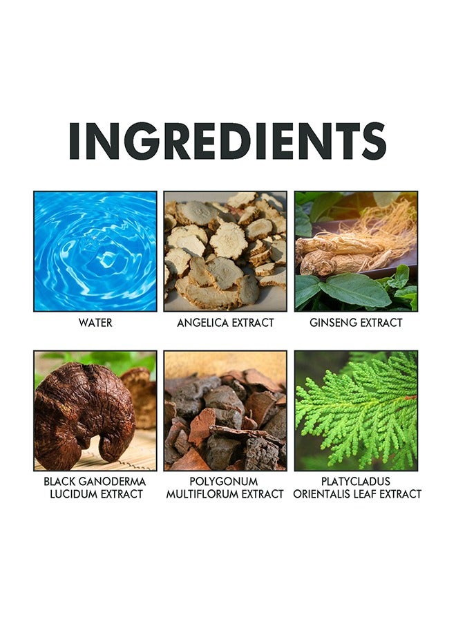 EELHOE Hair Darkening Spray - Darkenal Anti Greying Hair Serum, 2% Greyverse, Melanin Synthesis, Naturally Pigmented,Hair black,Thinning And Shiny, No Synthetic Colours 100Ml - Image 2