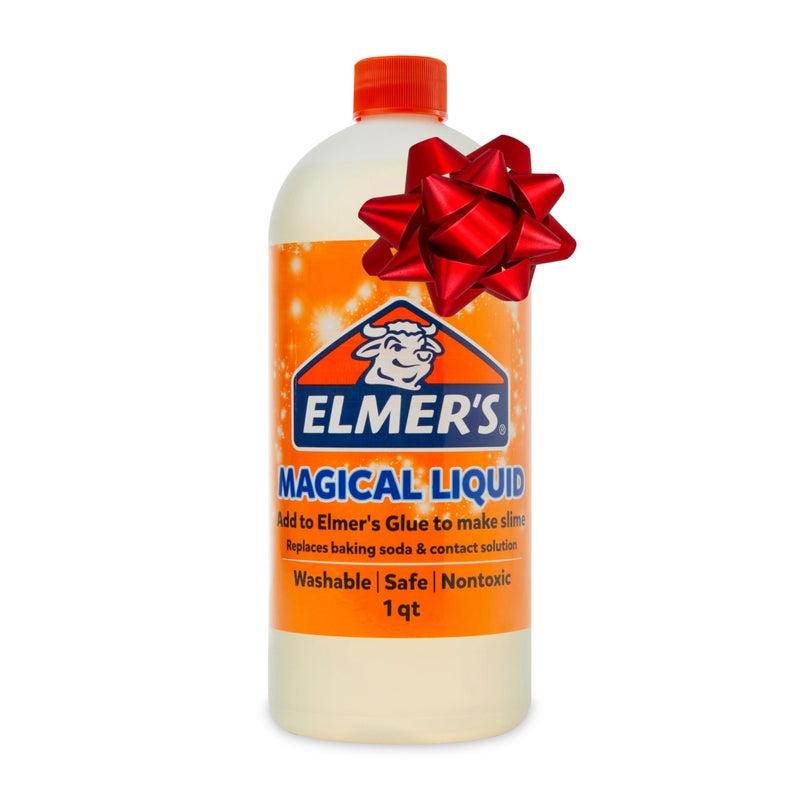Elmer's Magical Liquid, Slime Activator Solution, Updated Formula for Double Slime Output, Safe and Washable, 1 Quart - Image 1