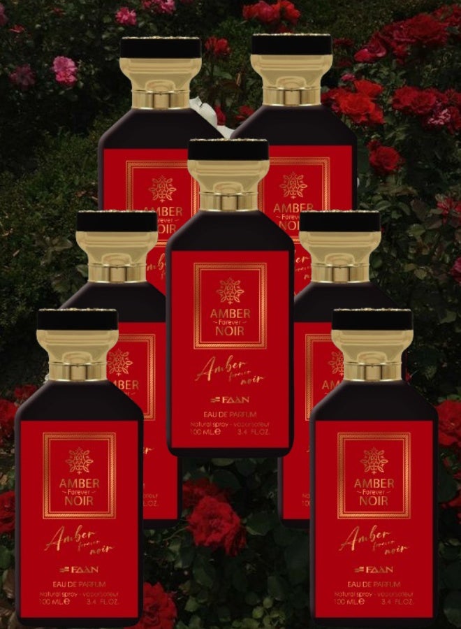 Faan 7 Pieces Amber Forever Noir Perfume 100ML - Image 1