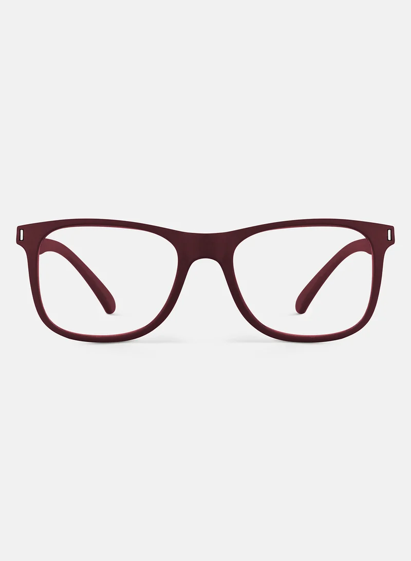 Woggles Noir Red Square Blue Screen Glasses |Men & Women|100% UV Protection