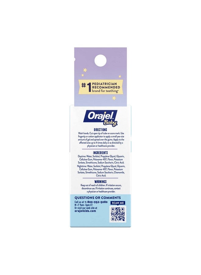 Orajel Orajel Baby Non-Medicated Cooling Gel Day & Night 0.18 Ounce (3 Pack)  - Image 1