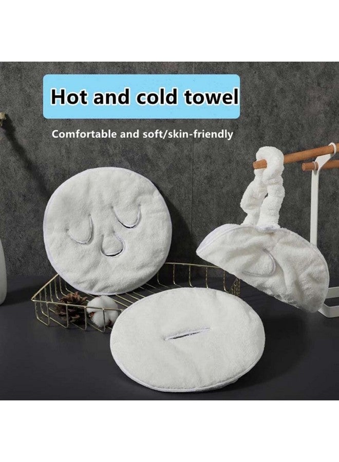 HANSAMU 2 Pack Reusable Hot Cold Face Towel Mask For Skincare Facial Masks Steamer Facial Kits For Women Girls Estheticians Skin Care 100 Pcs Disposable Preserving 1 Spa Headband - Image 2