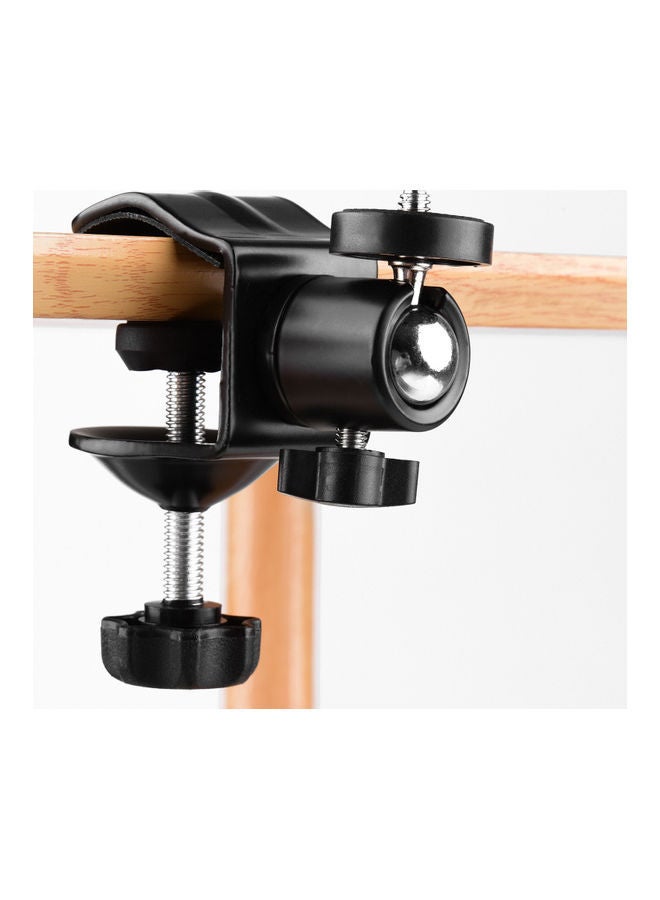 NIBEMINENT U-Shaped Fixing Clamp With Rotatable Ball Head Black  - Image 3