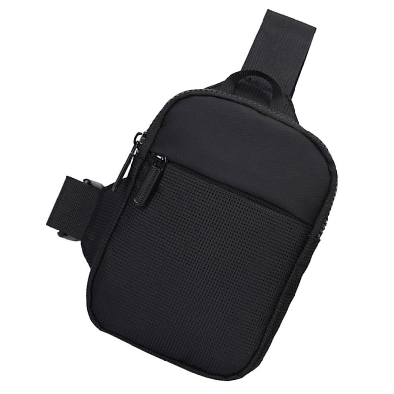 Adjustable Mens Chest Bag Waist Pouch For Outdoor Travel Running Black Color - Image 2
