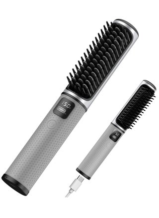 Cordless Hair Straightener Brush | Heated Hair Straightening Brush Flat Iron for Smooth, Anti Frizz Hair | Dual-Voltage Electric Hair Brush Straightener with USB-C Rechargeable 5000mAH - pzsku/Z77B562BFA4FDFE285713Z/45/_/1698736671/f9c607b6-0d84-4f0a-afc3-fd64f8efc76a
