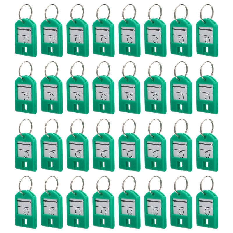 50 Pcs Abs Plastic Key Chain Tags with Split Rings for Luggage Locker Organization - Image 2