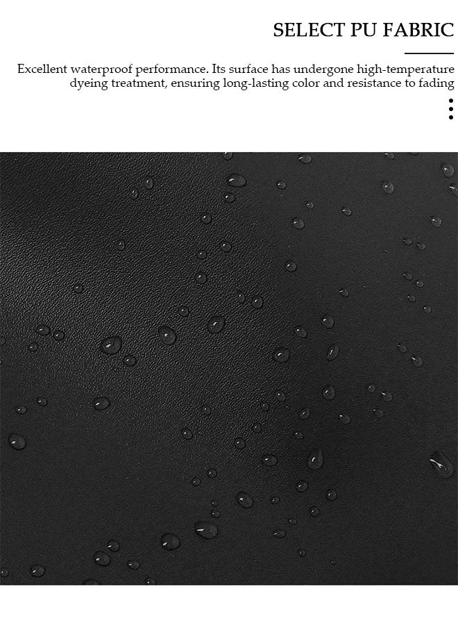 DUNISO حقيبة لابتوب بتصميم قفل قابل للطي و متعددة الأقسام خفيفة الوزن من جلد PU حقيبة يد للسفر للأعمال حقيبة عمل مقاومة للماء والغبار للنساء في العمل والمكتب - Image 4