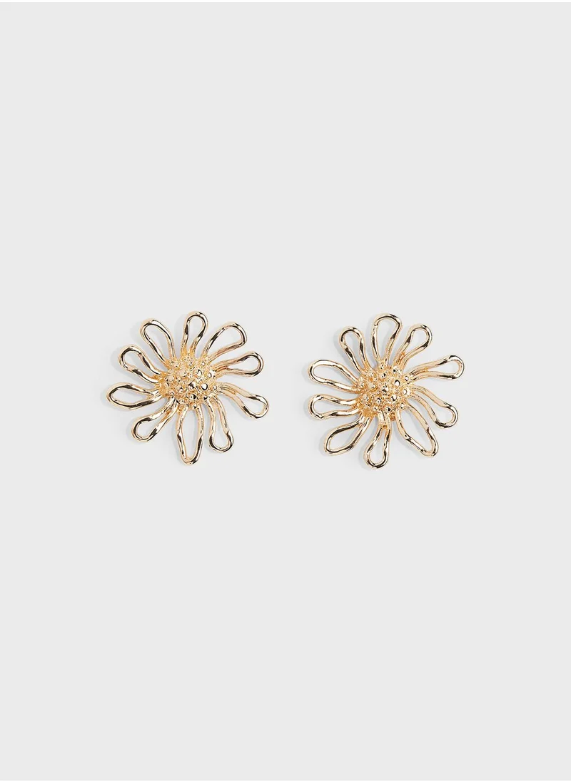 اتش اند ام Flower-Shaped Earrings