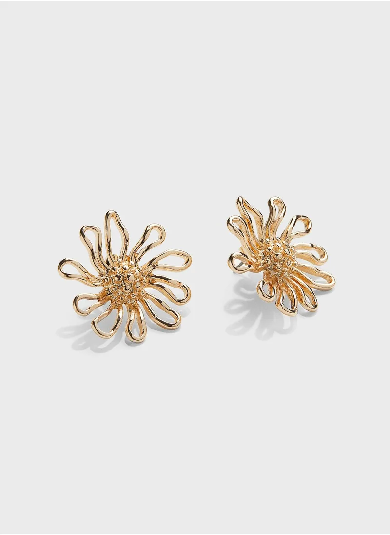 اتش اند ام Flower-Shaped Earrings