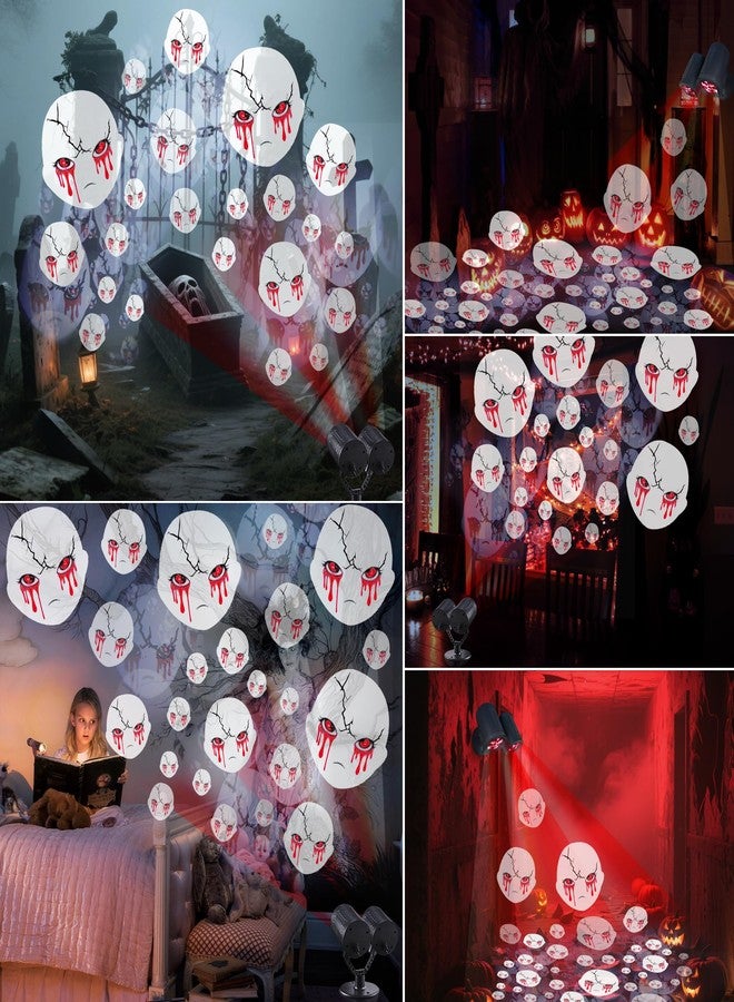 Toodour Halloween Projector Lights Outdoor, Double Head Dynamic Halloween Lights Projector with Timer, Waterproof White Ghost Decorations Light for Indoor Outdoor Home Window Wall Decorations - Image 4