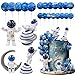 KDPATFAV Astronaut Figurines Space Cake Toppers Blue Star Ball Cake Toppers for Space Theme Party Kids Birthday Party Baby Shower Supplies Royal Blue - Image 3
