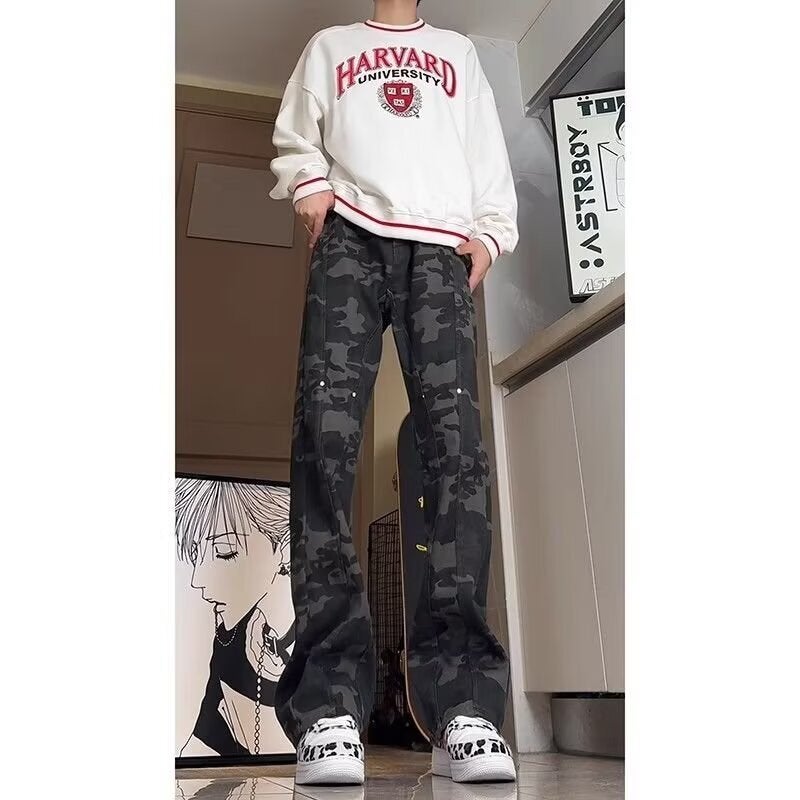 Unisex Casual Daily Denim Jeans - Image 3