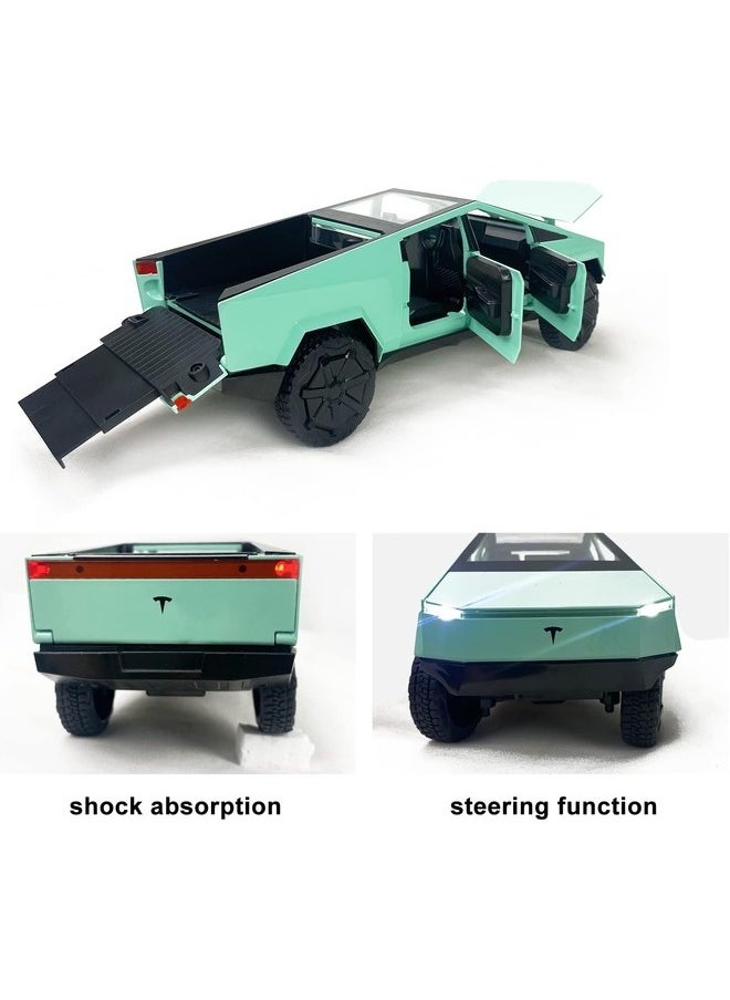 Generic - 1:24 Scale Cybertruck Model Truck with Light, Alloy Diecast Cyber-Truck Toys for Kids Gift - Image 1