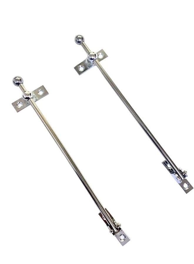 BRASK Brass - Steel Rod Latch Chrome Polish 8 Inches (200 MM) Pack of 2 - Image 4