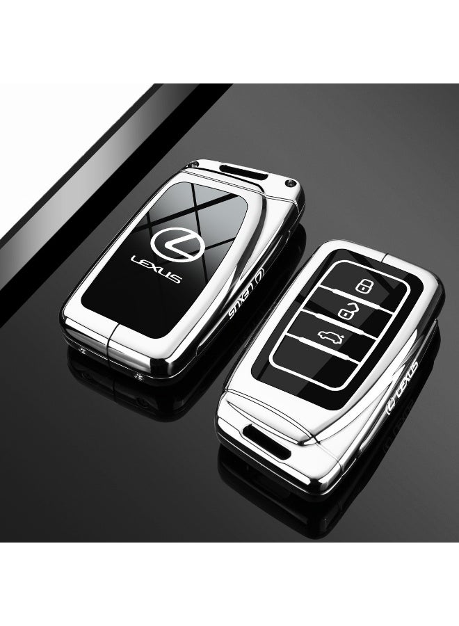 LEXUS Light luxury car key protection cover suitable for 2025 Lexus ES200, ES300H, RX350H, NX260, high-end metal material car key shell case - Image 1