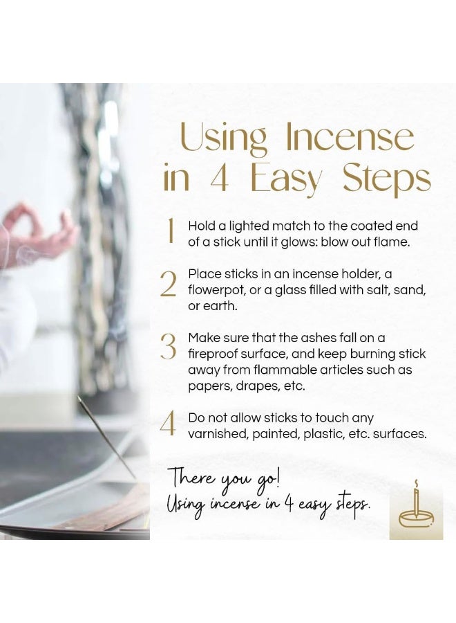 Gonesh - Extra Rich Scented Incense Sticks - Non-Toxic 10â€ Slow Burn Aromatic Sticks - Nag Champa - 100 Pack - Image 3