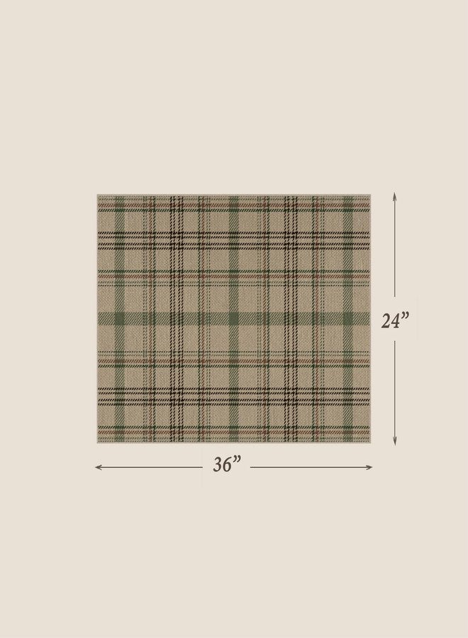 JTJ 2x3 Entrance Rugs Indoor - Easy Jute Small Throw Rug for Entry Way, Kitchen, Bathroom, Powder Room, Non Skid Washable - Image 2