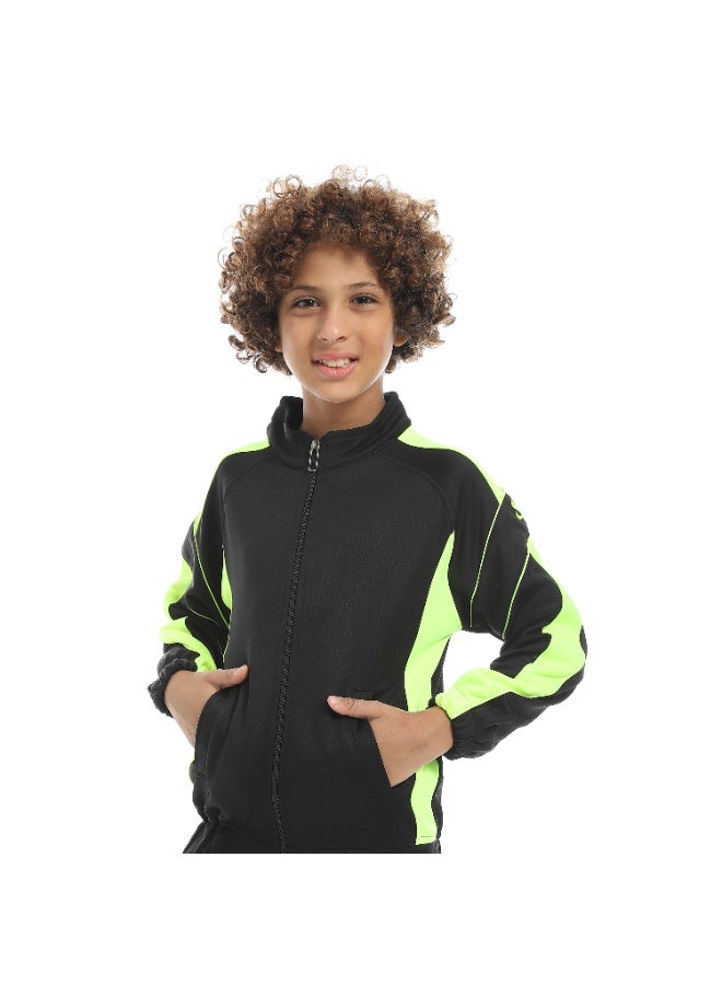 سيزار ترنج أولادي رياضي مزود بسوستة من الأمام وقصات - Image 5