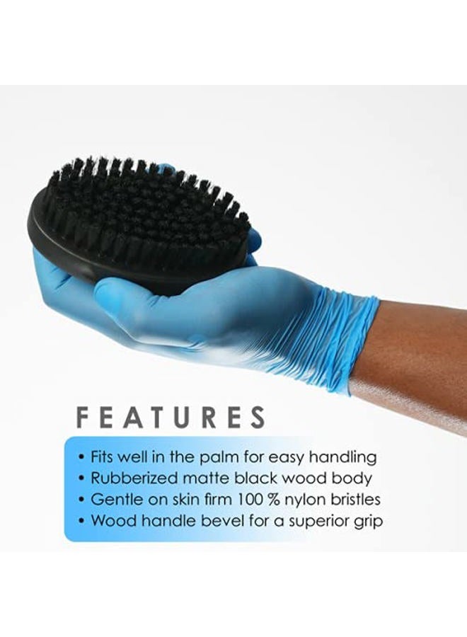 L3 Palm Brush - Fits Great in Palm for Superior Grip - Barber Supplies and Barber Accessories - Gentle for Comfort yet Firm for Brushing - Level Three Brush - Image 2