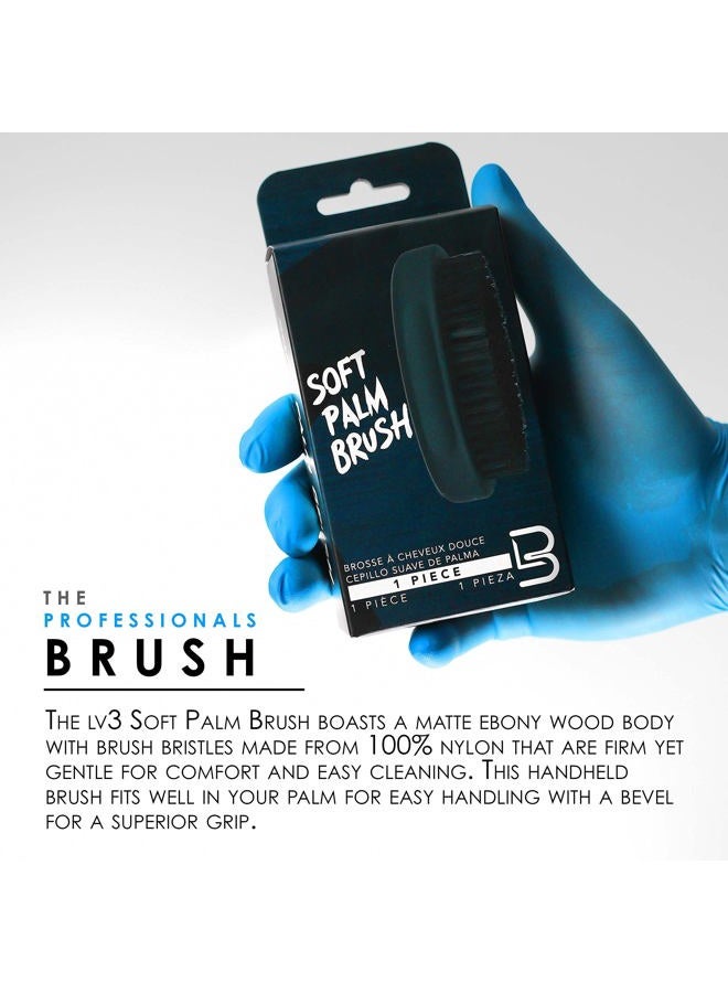 L3 Palm Brush - Fits Great in Palm for Superior Grip - Barber Supplies and Barber Accessories - Gentle for Comfort yet Firm for Brushing - Level Three Brush - Image 3