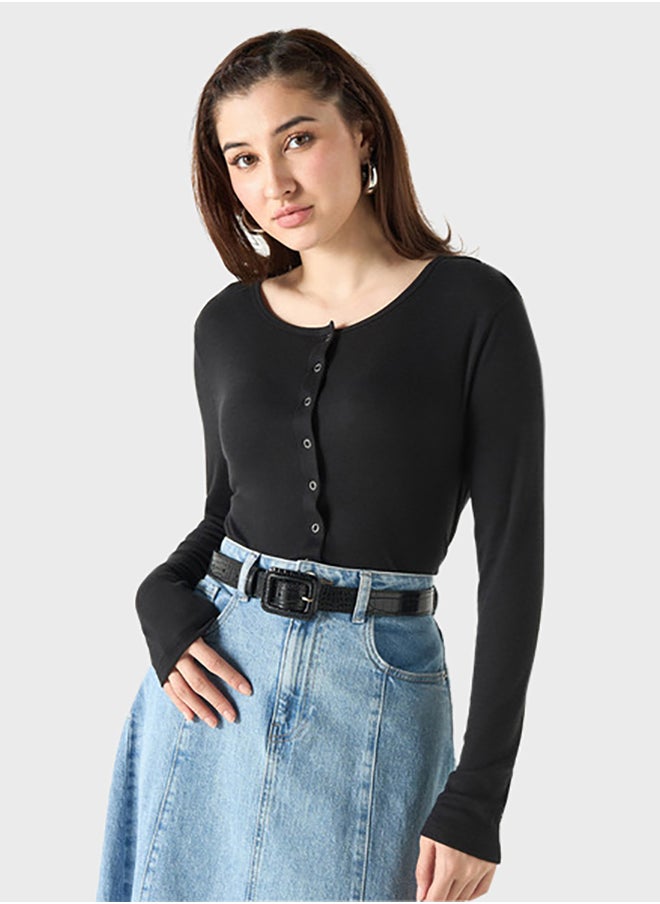 Lee Cooper Crew Neck Ribbed T-Shirt  - Image 1