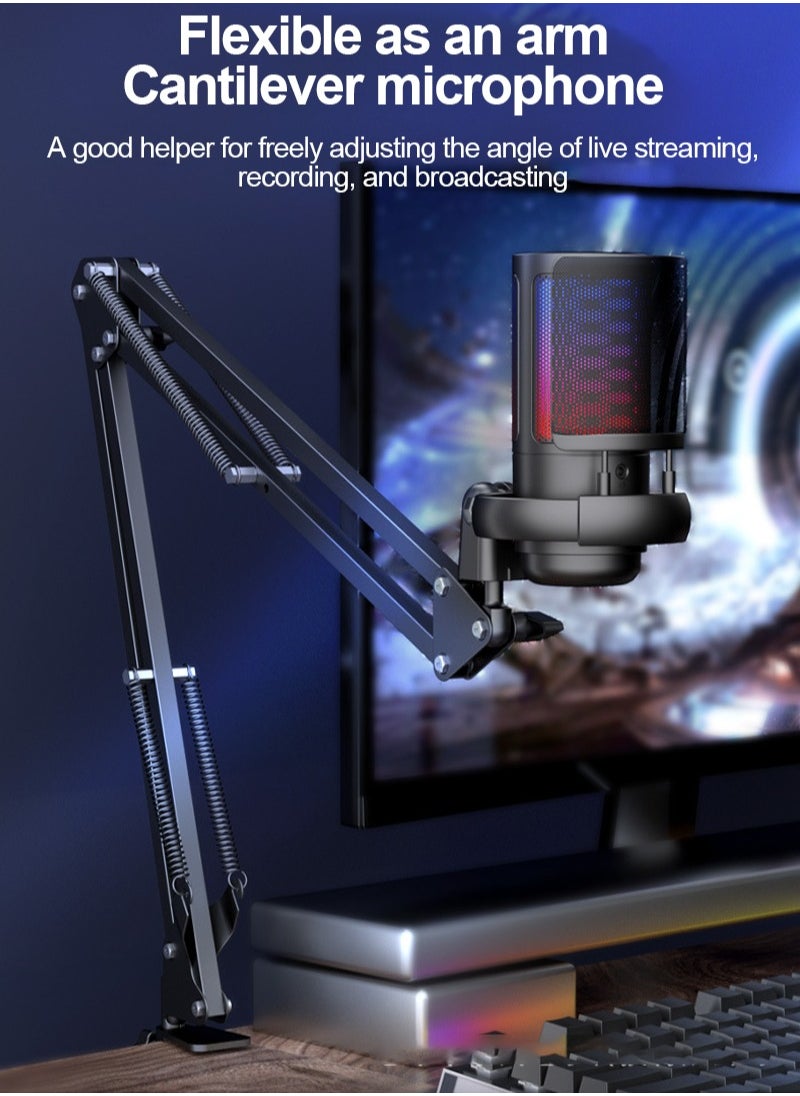 Sharpdo Gaming Pc Usb Microphone Live Arm Stand  - Image 2