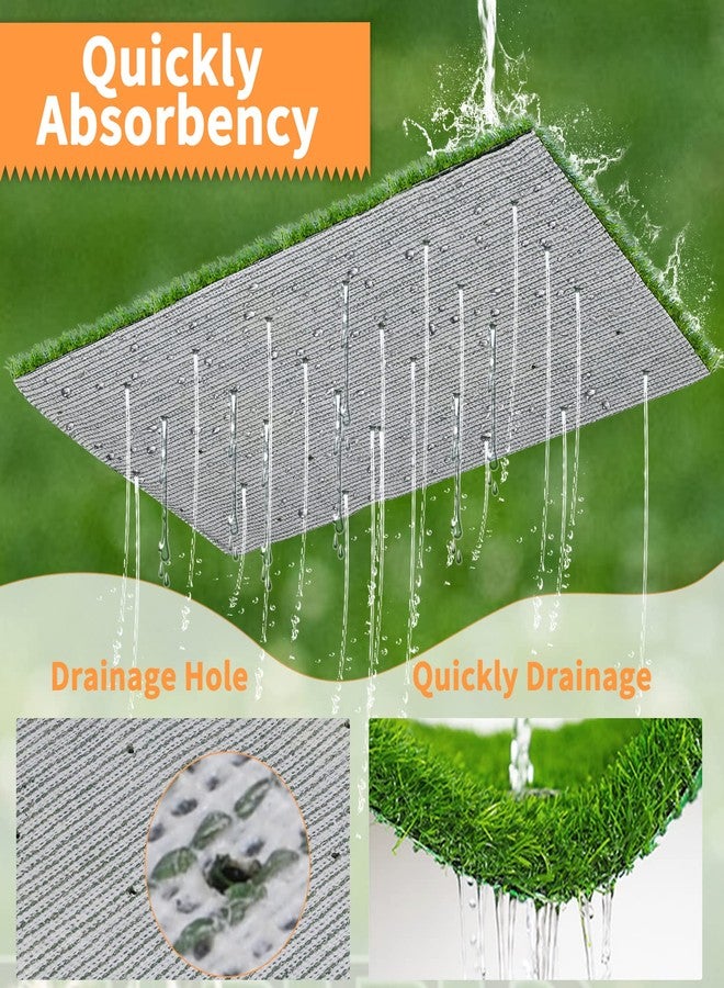 LOOBANI 35in x 23in Replacement Artificial Grass for Dogs, Potty Grass Mat with Drainage Holes, Super Easy Cleaning(1 Pack) - Image 3