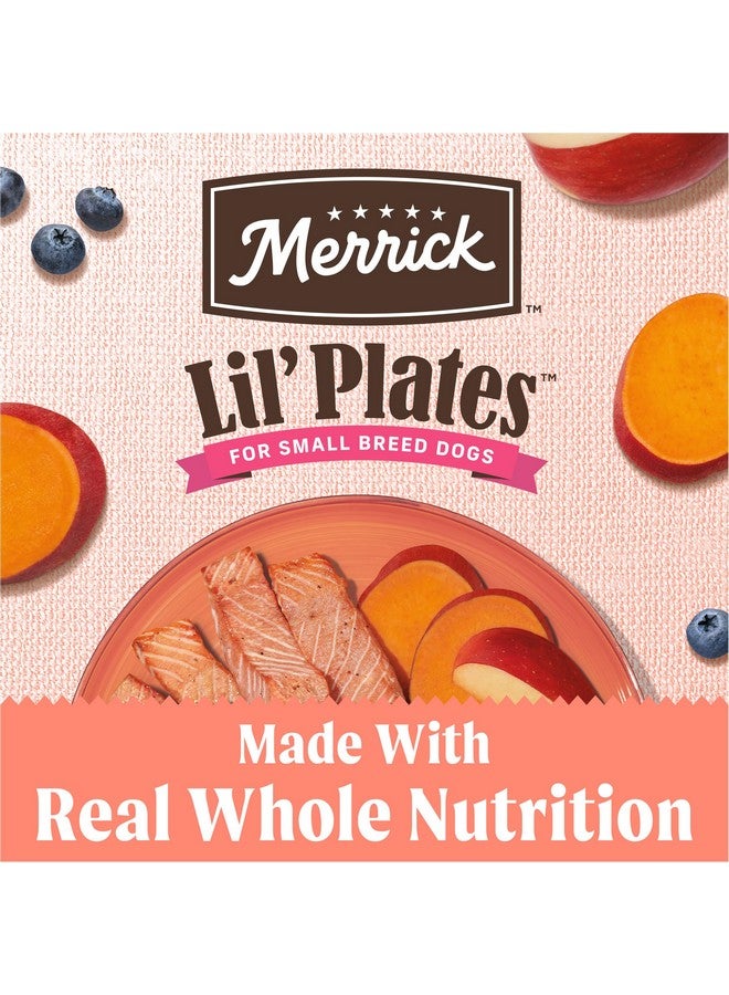 ميريك طعام الكلاب الجاف الفاخر الخالي من الحبوب من Merrick Lil' Plates للكلاب الصغيرة، مصنوع من سمك السلمون الحقيقي والبطاطا الحلوة - كيس 4.0 رطل - Image 3